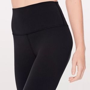 Lululemon Align High Rise Crop 18", Black, 6
